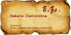 Babala Zseraldina névjegykártya